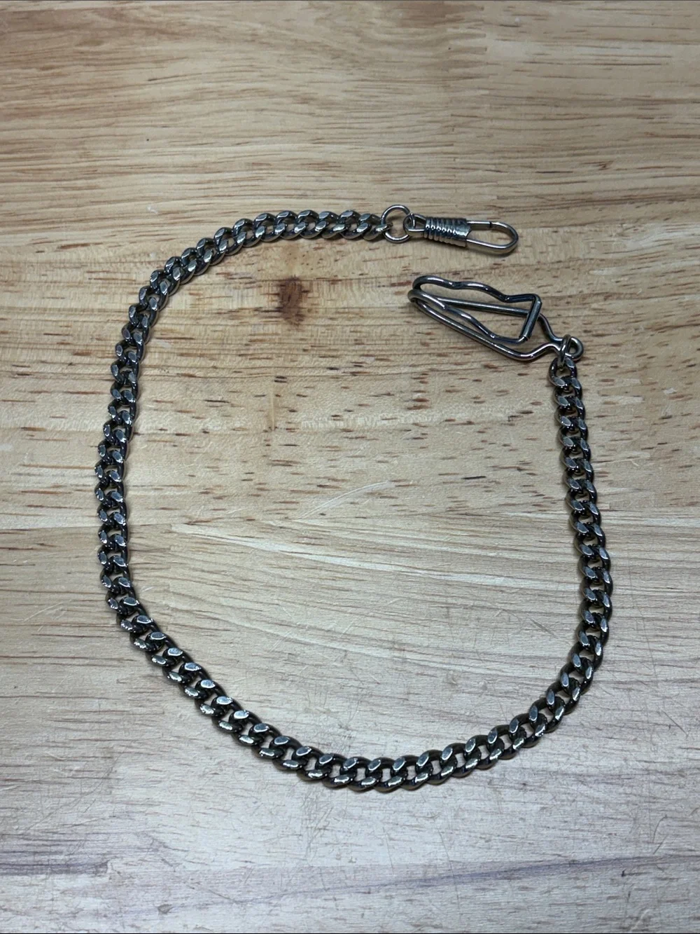 Men's Black Chain Wallet Clip - Stylish Pocket Accessory